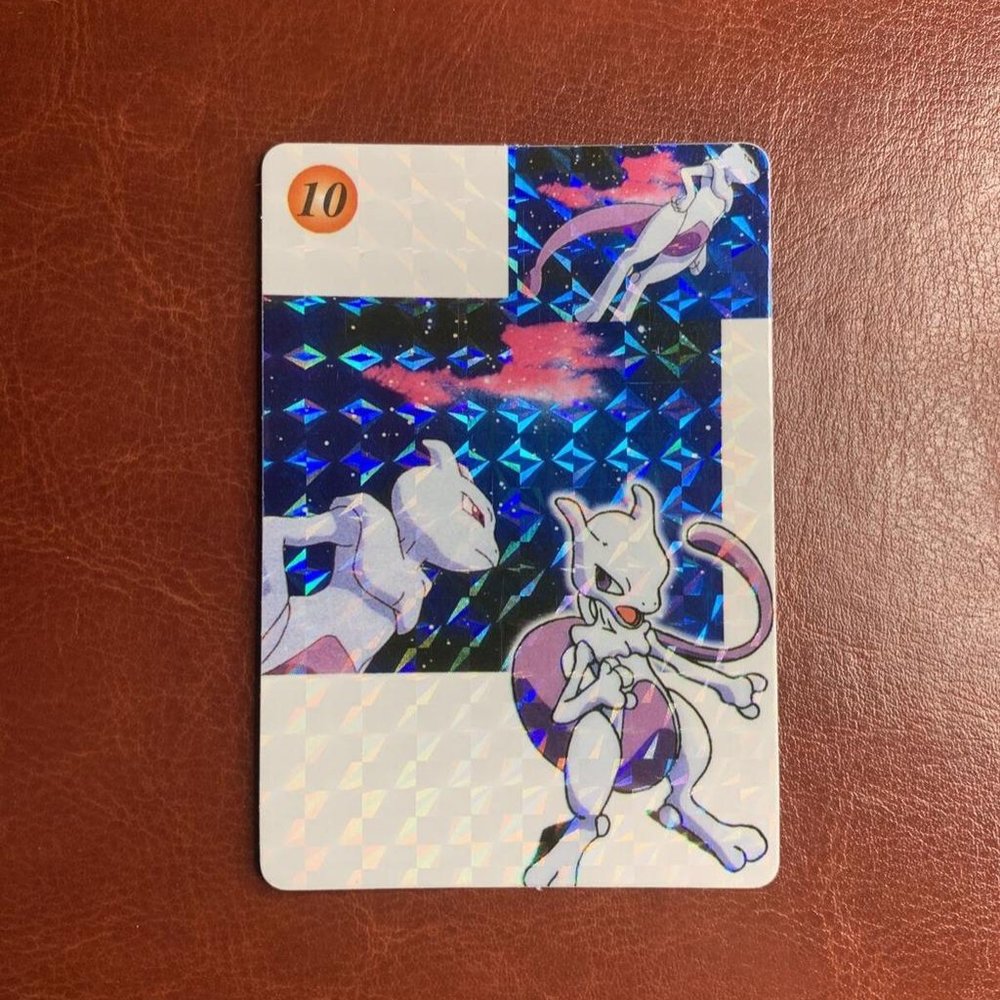 1998 Pokemon Pocket Monsters Bandai Carddass Vending Sticker Mewtwo RARE!
